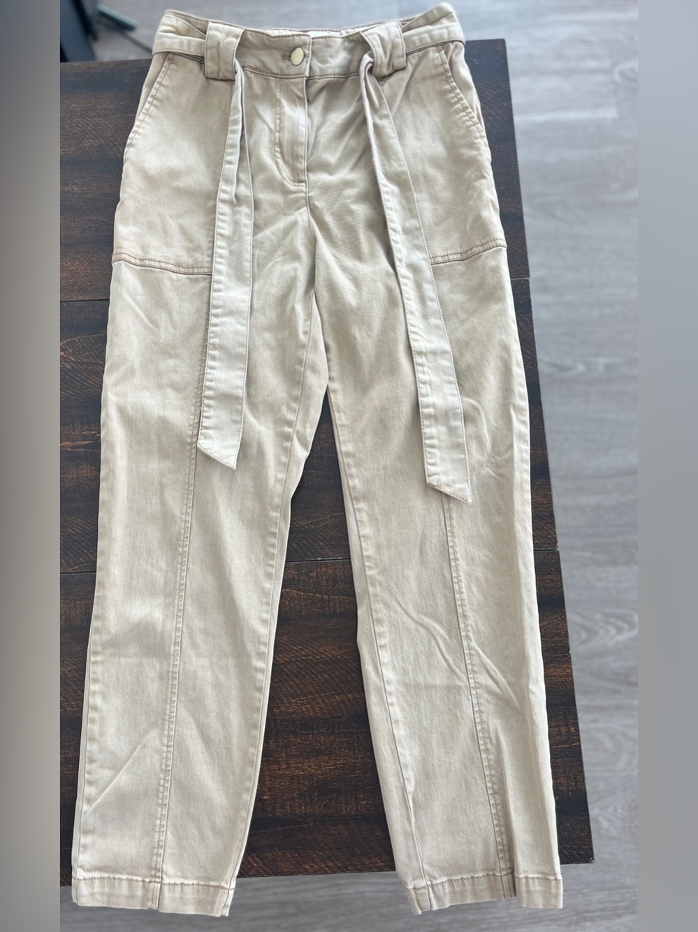 Joie Straight Leg Khaki Pants with Belt